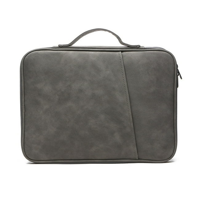 Laptop Sleeve Case Notebook Protective Handbag Zipper Closure Nylon Computer Carrying Bag Protector For Tablet Pouch Gray 12.9-13 inch