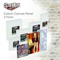 thumbnail image 7 of SoHo Artist Cotton Canvas All Media Panels - 6x8 - 3 Pack of  Double Primed Cotton Acid-Free Panels Bonded Canvases for Paintings, Artwork and More, 7 of 7
