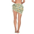 thumbnail image 3 of Beach Mini Dress Lemon Limes Leaf Swimsuit Coverup for Women Swimwear Cover Ups Short Triangle Beach Skirt L, 3 of 8