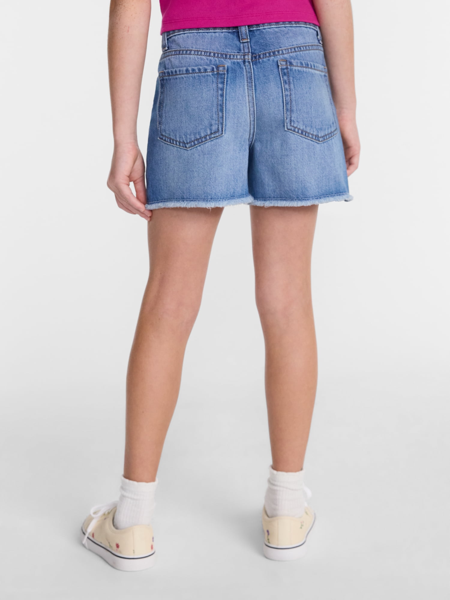 Wonder Nation Girls Denim Shorts, Sizes 5-18