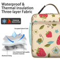 thumbnail image 2 of Small Insulated Lunch Bag with Handle, Lunch Box Tote for Women Men Leakproof Waterproof Lunch Tote for Work Picnic Camping Strawberry Cute, 2 of 6