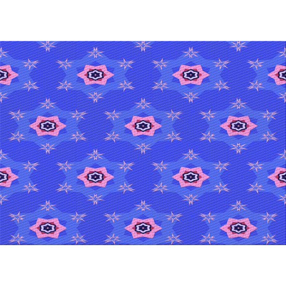 Ahgly Company Indoor Rectangle Patterned Light Slate Blue Area Rugs, 2' x 5'