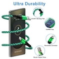thumbnail image 4 of Charger Block,2 Pack 2.1A Dual Port USB C Charger Block Fast Charging with 4pcs Type C Cable 6FT,Type C Charging Block USB Brick Cube Wall Charger Adapter Phone Chargers Compatible for Android,Green, 4 of 7