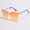 Upper Orange And Lower Yellow, variant on Frameless Unisex Sunglasses Gradient Lens for Outdoors Sports Travel Glasses UV Protection Lightweight Comfort