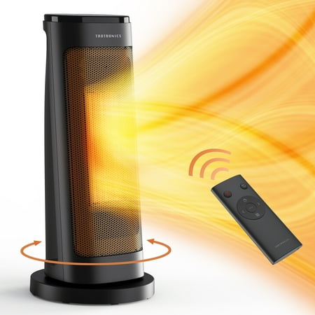 

Space Heater JIFF 1500W Oscillating Electric Space Heater w/ Remote for Home Black