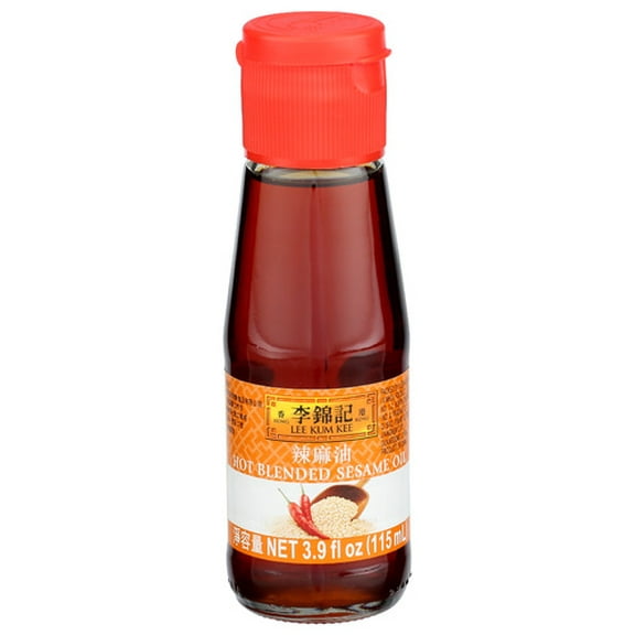 Pack of 12 Lee Kum Kee Sesame Oil Hot Blended 3.9 oz