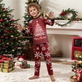 thumbnail image 2 of Christmas Pajamas Family Set - 2 piece Red Merry Christmas Tree Print Long Sleeve Top Pants Set , Christmas Pajamas Matching Sets for Family Xmas Eve for 8 Years Pjs, 2 of 7