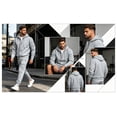 thumbnail image 5 of LIBRCLO Zip-up Hoodies for Men, Long Sleeve Hooded Fleece Sweatshirts Hoodie Casual Fall Clothes Size M, 5 of 7