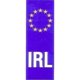 thumbnail image 2 of W4 - Pegatina matricula Irlanda Euro Upright (Azul/Blanco/Amarillo), 2 of 2