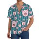 thumbnail image 1 of Fotbe Funny Pig Faces Camisa Estampada de Manga Corta para Hombre, Casual de Verano, Estilo Playero, Sin Arrugas-X-Large, 1 of 5
