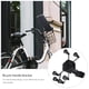 thumbnail image 2 of WORGEOUS 1pc Moto Soporte para manillar de bicicleta Soporte antirrobo para agarre manual Soporte para teléfono móvil de 6 garras (negro, estilo de manillar, sin cargo), 2 of 7