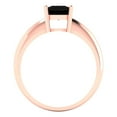 thumbnail image 4 of Solitaire Engagement Ring for Women - 1.5ct Natural Onyx in 14K Rose Gold Promise Ring, 4 of 6