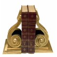 thumbnail image 1 of HMH 6625BE AG Beaded Scroll Bookends S-2 Antique Gold, 1 of 1