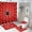 style-3, variant on Red Spider Web Black Cartoon Shower Curtain Bathroom Sets Toilet Lid Rug, Rugs Mat Bath Mat And Contour Mat, Shower Curtain 4Pcs