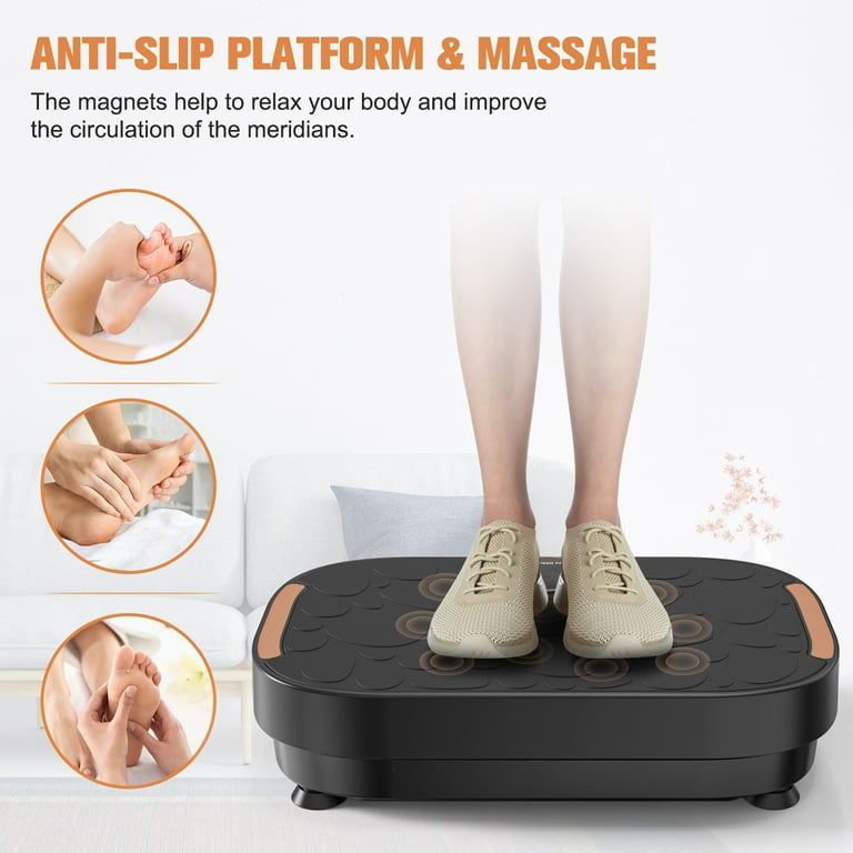 Whole Body Workout Vibration Plate Exercise Machine for Home Fitness Updated Version Black and Gold