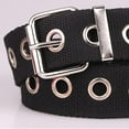 thumbnail image 6 of Canvas Web Belts For Men Women Metal Grommet Hole Buckle Belt for pants, 6 of 6
