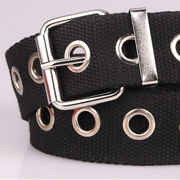 Canvas Web Fabric Grommet Belt Studded Eyelet Grommet Belt For Men