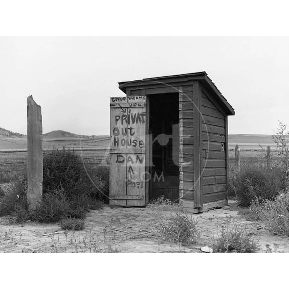 Private Outhouse, Unframed Photographic Print Wall Art by Arthur Rothstein Sold by Art.Com