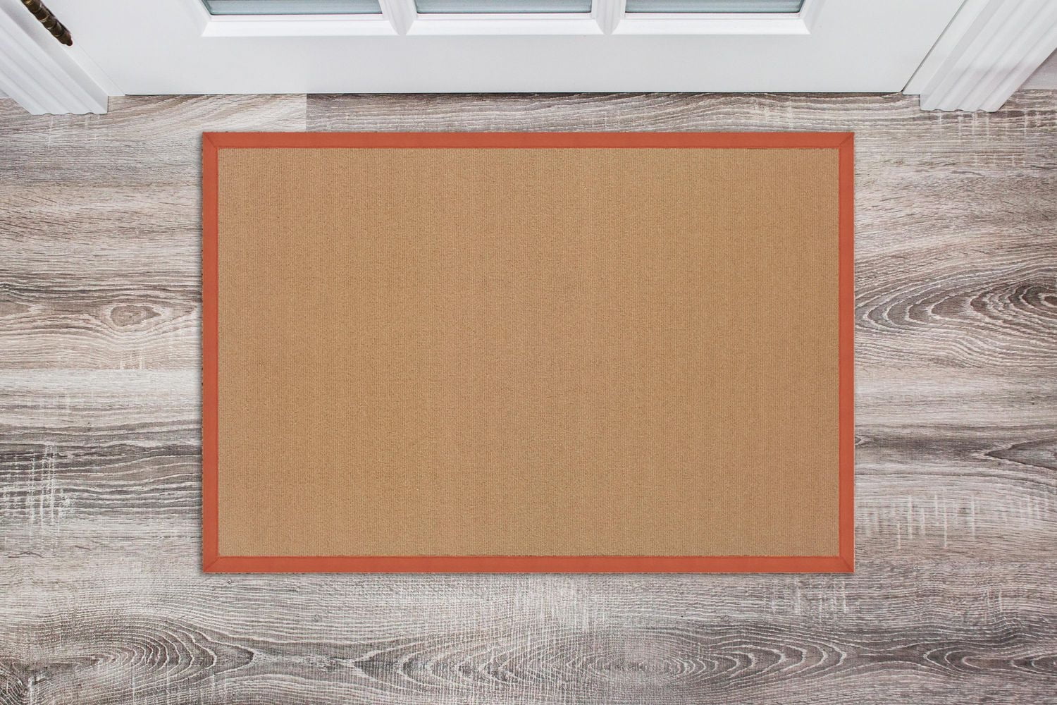 Tapis d'appoint Athena liège et orange brûlé 1 pi 10 po x 2 pi 10 po