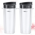 thumbnail image 1 of USHOBE 2 Pcs Plastic Storage Box Juicer Accessories Assorted Color Portable Drink Container for Families Home Kitchen, 1 of 8