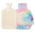 thumbnail image 4 of Bolsa de agua caliente Macarena calentador de manos forro de goma cubierta de felpa multicolor, 4 of 8