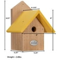 thumbnail image 4 of JCS Wildlife Chickadee Post Mount Birdhouse with Recycled Poly Lumber Roof, 4 of 11