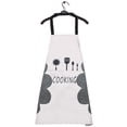 thumbnail image 4 of Delantal de Cocina de 2 Piezas Hombres Mujeres Delantal de Cocina Profesional Chef Adulto Impermeable a Prueba de Manchas, con Bolsillos y Lana Coral Absorbente, Delantal de Cocina de Chef p, 4 of 5