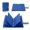 Blue, variant on Felt Pin Badge Storage Book with Transparent Cover and Metal Binder for Organizing Enamel Pins Badges and Small Accessories