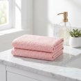 thumbnail image 5 of REGALWOVEN Cotton Hand Towel Set, 13" x 30" Solid Waffle Hand Towels, Soft Towels for Bathroom, Hotel and Spa Pink 2-Piece, 5 of 7