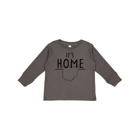 

Inktastic It s Home- State of Ohio Outline Distressed Text Gift Toddler Boy or Toddler Girl Long Sleeve T-Shirt