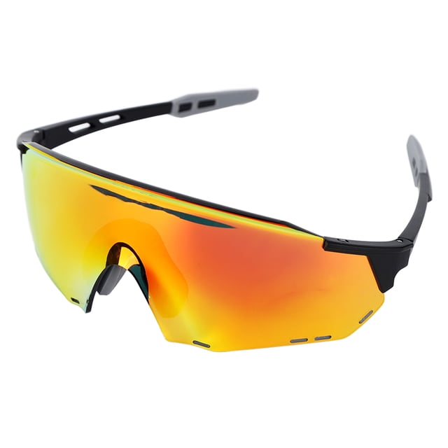 Gafas de ciclismo fotocromáticas polarizadas a prueba de viento gafas de sol deportivas de moda para hombres mujeres negro rojo
