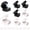 Black * 4+White * 4, variant on Gustave 8 Pack Magnetic Cable Management Clips Adhesive Phone Charger Cord Holder Under Desk Wire Organizer Keeper for Home Office Car Wall Desktop (Black & White)