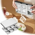 thumbnail image 2 of Stainless Steel Trays with Lid Easy Release Metal Ideal for Making Ice Cubes for and Drinks, 2 of 6