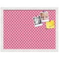 thumbnail image 2 of PinPix 20x15 Custom Cork Bulletin Board Hot Pink Diamond Poster Board Has a Fabric Style Canvas Finish, Framed in Hot Pink Diamond, by ArtToFrames (PinPix-302), 2 of 6