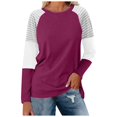 thumbnail image 1 of WEAIXIMIUNG T-Shirt Décontracté à Manches Longues pour Femmes, Col Rond Ample, Rayé, pour la Saint-Valentin, 1 of 3