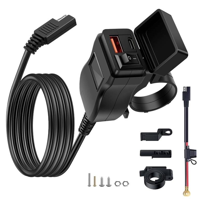 cigarette charger for motorcycle 12V to USB-C Adapter Item Name Motorcycle USB Charger Waterproof SAE