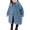 Sky Blue, variant on Coerni Girls and Toddler Trench Coat Cloak Quilted Jacket Double Breasted Woolen Peacoat Winter Warm Trench Coat Fuzzy Overcoat