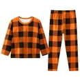 thumbnail image 1 of WEAIXIMIUNG Ensemble de Pyjamas d'Hiver à Carreaux pour Enfants Garçons Filles 3-4 Ans, 1 of 3