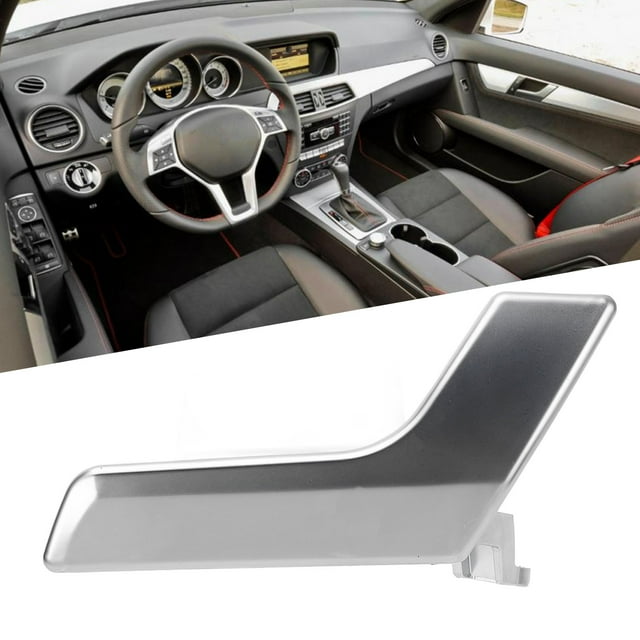 Interior Door Handle Repair Kit, Matte Silver Left Front and Right Front Inner Interior Door Handle Repair Kit Replacement for W204 X204 2008 to 2015,