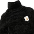 thumbnail image 6 of Spazoro Boys Turtleneck Knit Sweater, Long Sleeve High Neck Regular Fit Solid Color Fuzzy Plush Basic Pullover Knitwear for Kids Black Size 9-10, 6 of 6