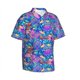 thumbnail image 3 of Camisa hawaiana nueva y divertida con estampado de hongos para hombre, camisas de manga corta, camisas casuales para vacaciones en la playa, camisas de calle con flores para mujer y niño, 3 of 5