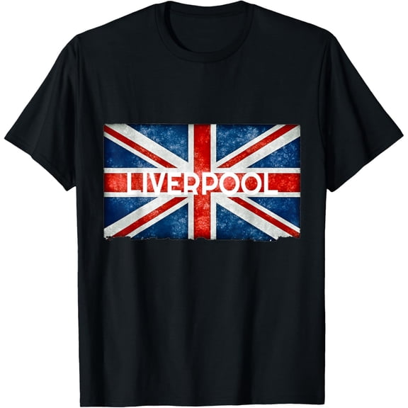 t-shirt Liverpool England UK Flag,. And Souvenir T-Shirt.