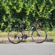 Eurobike XC550 Road Bike 21 Speed 700C wheels Racing Bike for Men 54Cm Adult Commuter Bicycle Black