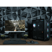 ViprTech Rebel 3.0 Gaming PC - AMD Ryzen 7 (4.1Ghz), RTX 3060 12GB, 16GB DDR4, 500GB SSD, Onyx Black