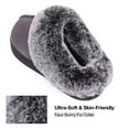 thumbnail image 2 of VeraCosy Women's Classic Suede Memory Foam Slippers Anti-Skid Scuff with Warm Faux Fur Collar, 2 of 6