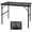 M: 35.43"L x 23.62"W x 16.5"H/26"H, variant on Camping Table with Mesh Desktop, Lightweight & Portable Folding Grill Table, Height Adjustable Metal Outdoor Table for Camp, Cooking, BBQ, RV, Picnic-3 FT Black