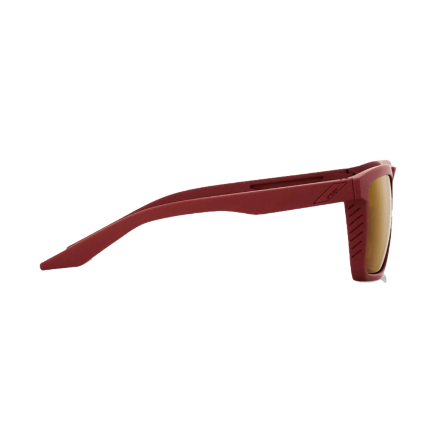 100 Percent Renshaw Non-Mirror Sunglasses with UV 400 Protection & TR90 Frame - Soft Tact Crimson Frame, Bronze Lens