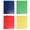 Dark Blue, Green, Red, Yellow, variant on HOMEIORA Plastic Folders with Pockets and Prongs, 2 Pocket Plastic Folders with Prongs and Brads for School, Home, and Work, 4 Pack - Multicolor