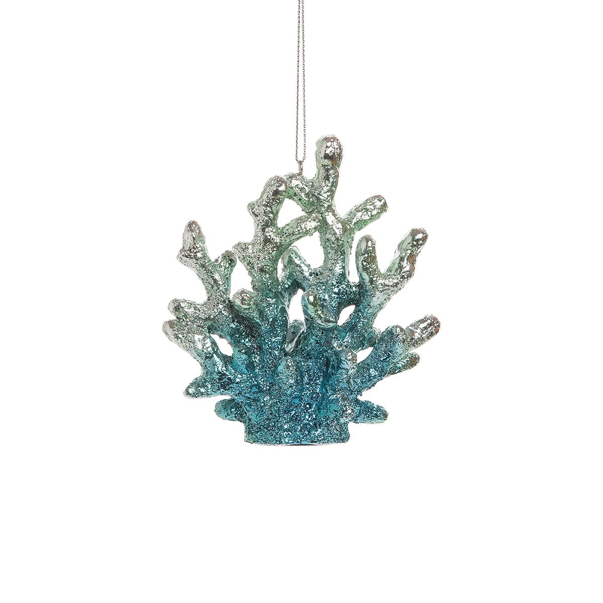 C&F Home Merry Coastmas Ocean Coral Reef Iridescent Blue 4 Inch Glass