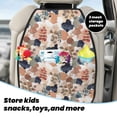thumbnail image 5 of Naloa Watercolor Plants 2Pcs Anti-Kick Back Seat Cover Kick Mat, Car Seat Protector with 3 Storage Pockets, 5 of 8